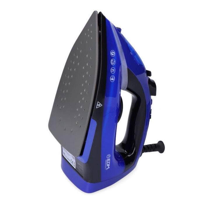 Edm Plancha de Vapor Compacta 2000W Azul, Depósito 300ml, Base Antiadherente, Chorro y Spray, Seco/Vapor, 15/140g/min 1 Edm Plancha de Vapor Compacta 2000W Azul, Depósito 300ml, Base Antiadherente, Chorro y Spray, Seco/Vapor, 15/140g/min 1