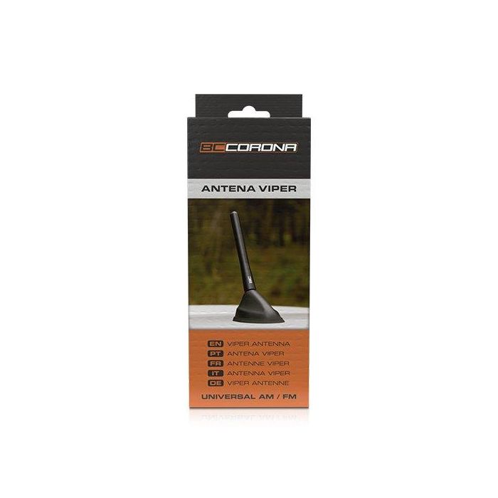 BC Antena Viper CS10 ANT11521 Negra Universal para Vehículos con Antena de Rosca AM/FM 3