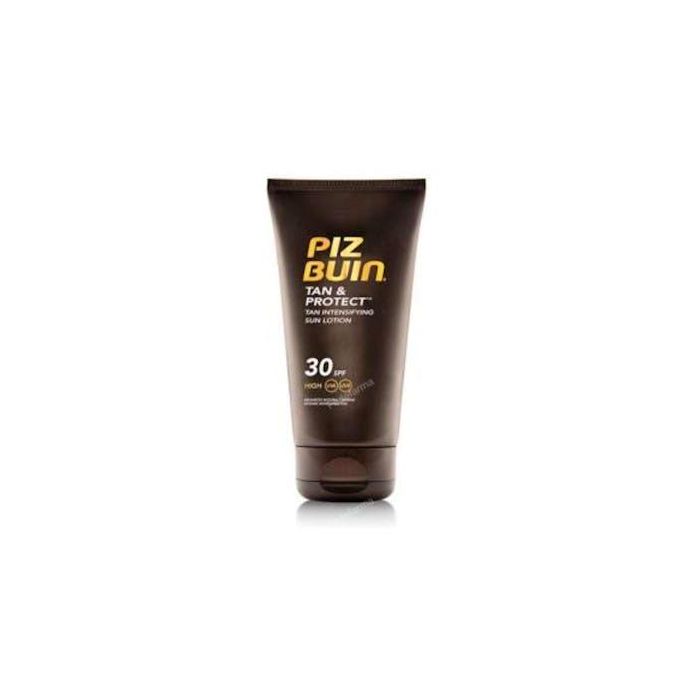 Piz Buin Protector Solar Corporal Tan & Protect Loción SPF30 Waterproof para Bronceado Duradero y Radiante 150 ml