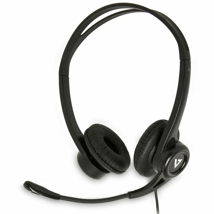 Auriculares con Micrófono V7 HU311-2NP Negro Auriculares con Micrófono V7 HU311-2NP Negro