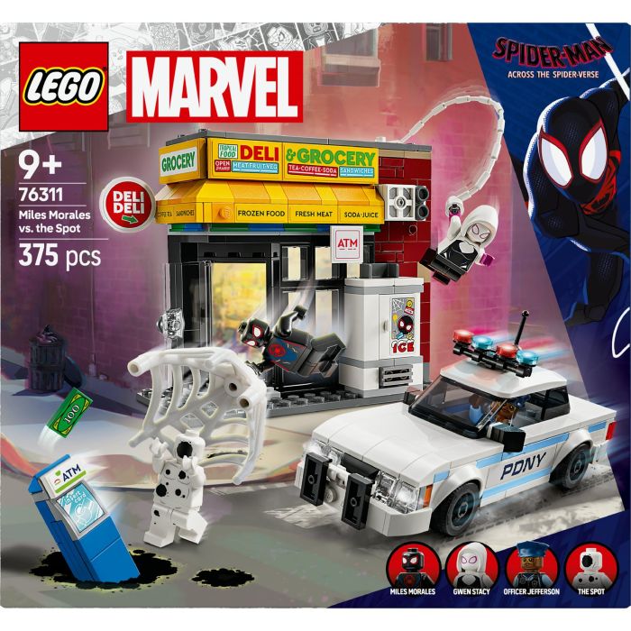 LEGO 76311 Marvel Spider-Verse: Miles Morales vs. The Smudge - Juego de Construcción para Niños 9+ años 11