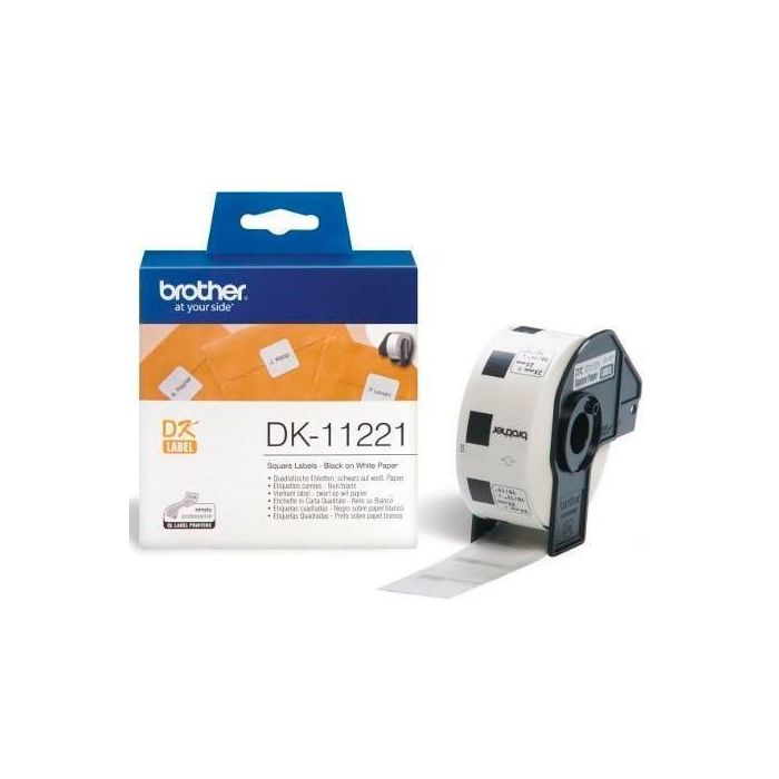 Brother Etiquetas Precortadas Cuadradas Papel Térmico 23x23 mm, 1.000 Etiquetas Brother Etiquetas Precortadas Cuadradas Papel Térmico 23x23 mm, 1.000 Etiquetas