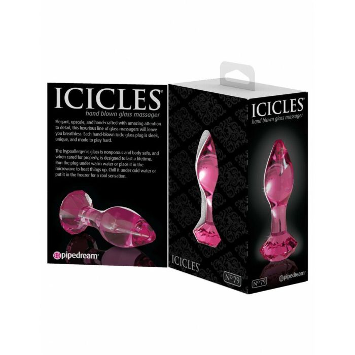 Plug Anal Pipedream Icicles Rosa 1 Plug Anal Pipedream Icicles Rosa 1