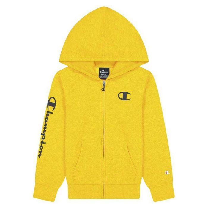 Chaqueta Deportiva para Niños Champion Full Zip Logo Amarillo 0 Chaqueta Deportiva para Niños Champion Full Zip Logo Amarillo 0