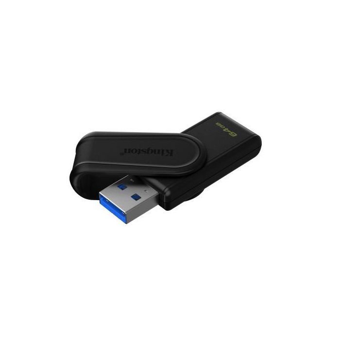 Kingston Technology DataTraveler 64GB Portable USB 3.2 Gen 1 Exodia S (Black/Black) 1 Kingston Technology DataTraveler 64GB Portable USB 3.2 Gen 1 Exodia S (Black/Black) 1