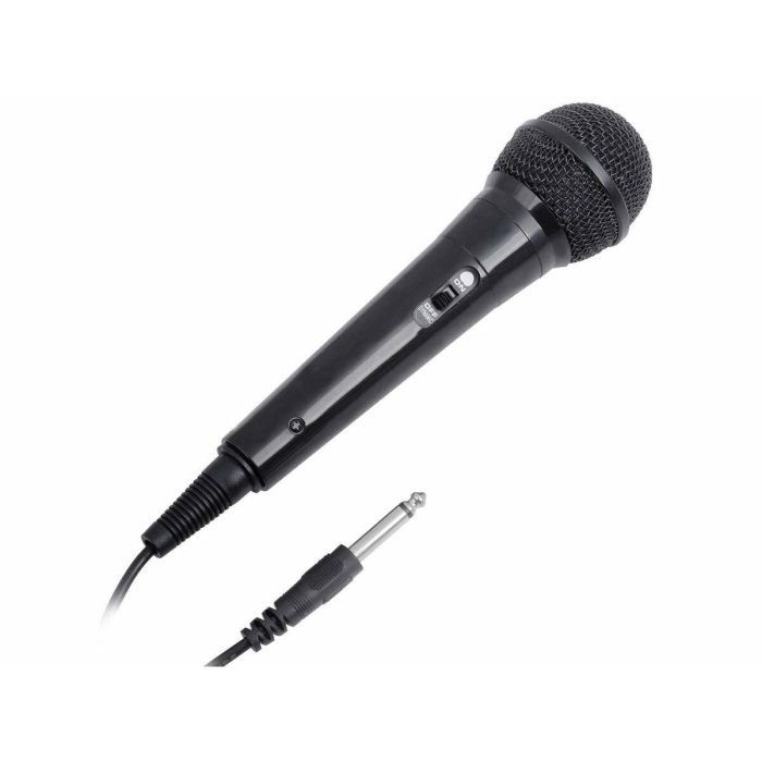 Trevi EM 24 Micrófono Unidireccional Alámbrico Negro con Conector 6.5mm, Cable 3m 1 Trevi EM 24 Micrófono Unidireccional Alámbrico Negro con Conector 6.5mm, Cable 3m 1