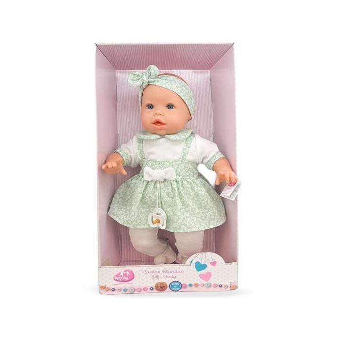 Baby lloron 50 cm t. flores verdes ref: 6024-24 50 cm