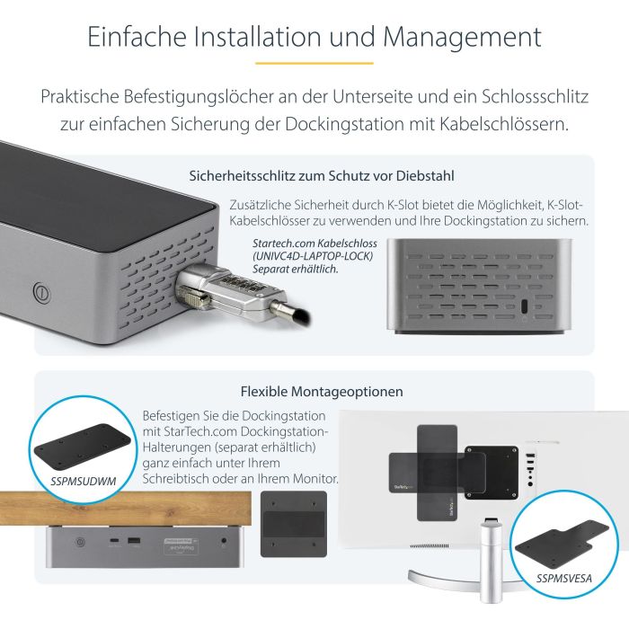 Hub USB Startech DK31C4DPPDUE 4 Hub USB Startech DK31C4DPPDUE 4