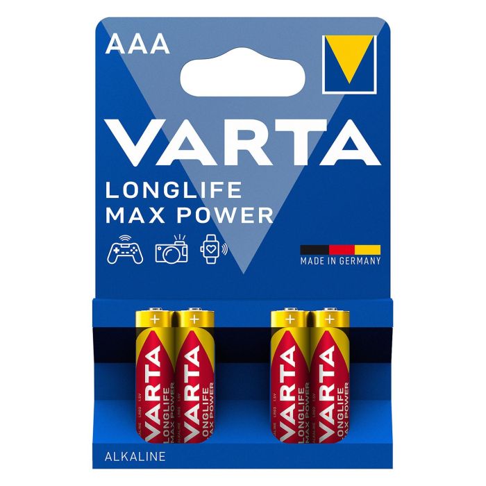 Varta 4703101404 Pilas Alcalinas LR03 AAA Longlife Max Power 4uds 1