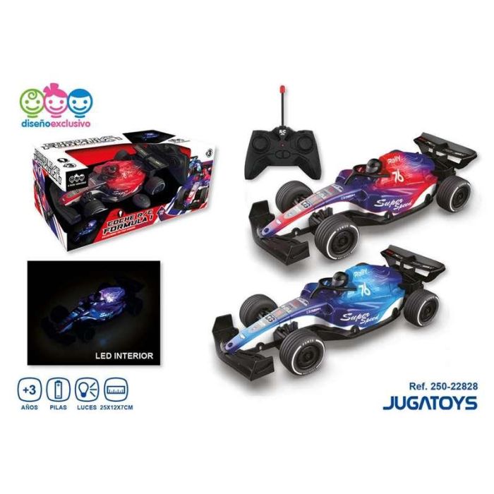 Coche radio control fórmula 1 con luces led 25x12x7cm - modelos surtidos Coche radio control fórmula 1 con luces led 25x12x7cm - modelos surtidos