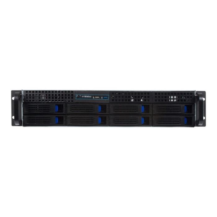 Unykach Hsw4208 Caja Rack Servidor 2U para 8 Discos Duros 3.5" Hot-Swap, Compatible ATX CEB EEB, Negro/Plata Unykach Hsw4208 Caja Rack Servidor 2U para 8 Discos Duros 3.5" Hot-Swap, Compatible ATX CEB EEB, Negro/Plata
