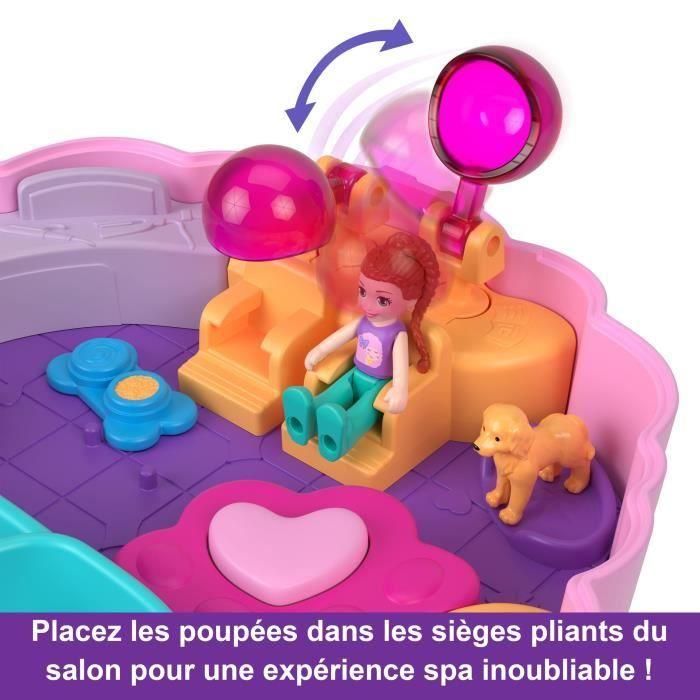 Caja Spa Caniche - Polly Pocket - Hkv35 - Caja Compacta Mini Muñeca Polly Pocket 4 Caja Spa Caniche - Polly Pocket - Hkv35 - Caja Compacta Mini Muñeca Polly Pocket 4