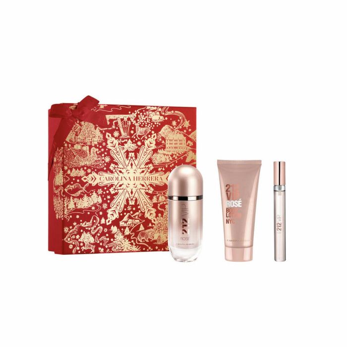 Carolina Herrera 212 vip rose eau de parfum 80 ml vaporizador + locion corporal perfumada 100 ml + miniatura 10 ml vaporizador Carolina Herrera 212 vip rose eau de parfum 80 ml vaporizador + locion corporal perfumada 100 ml + miniatura 10 ml vaporizador