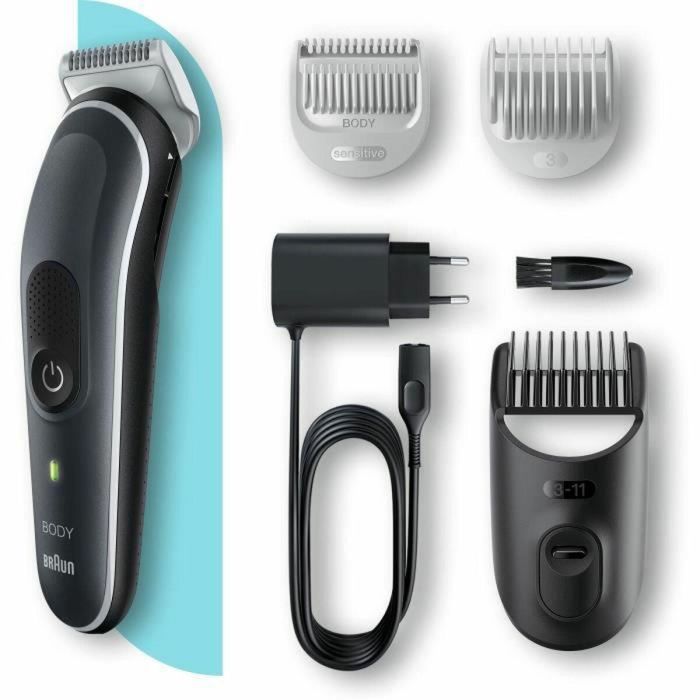 Braun Body Groomer 5 BG5340 Body Trimmer, con peine para zonas sensibles, gris/blanco 5 Braun Body Groomer 5 BG5340 Body Trimmer, con peine para zonas sensibles, gris/blanco 5