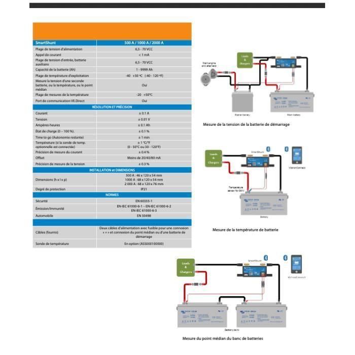 Monitor de batería VICTRON ENERGY smartshunt 500a 50ma 3
