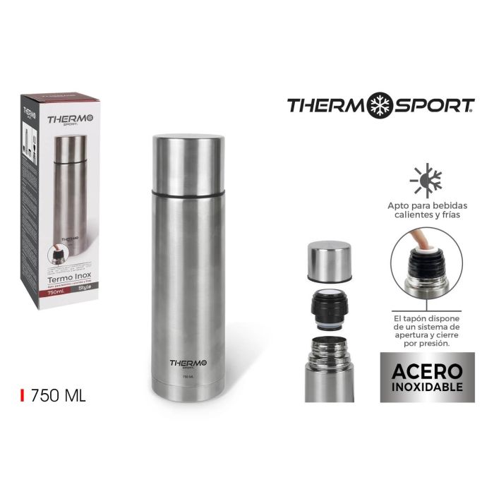 Termo Inox 750 ml Style Thermosport (8 Unidades) Termo Inox 750 ml Style Thermosport (8 Unidades)