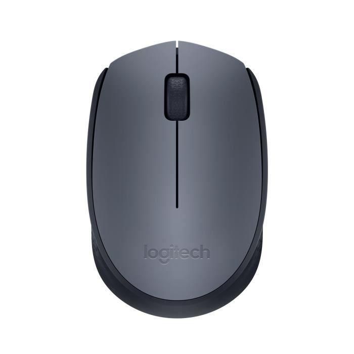 Logitech M170 Ratón Inalámbrico 2.4 GHz Gris con Receptor USB, 12 Meses de Batería, Compatible Windows, Mac y Chrome