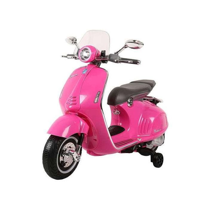 Moto vespa rosa1 motor de 30 W bateria 1 x 6v 4,5 ah con mp3 Moto vespa rosa1 motor de 30 W bateria 1 x 6v 4,5 ah con mp3