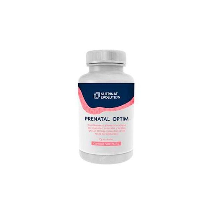 Nutrinat Evolution Prenatal Optim 60 Cápsulas. Complemento Embarazo con DHA, Vitaminas, Minerales, Colina y Folatos