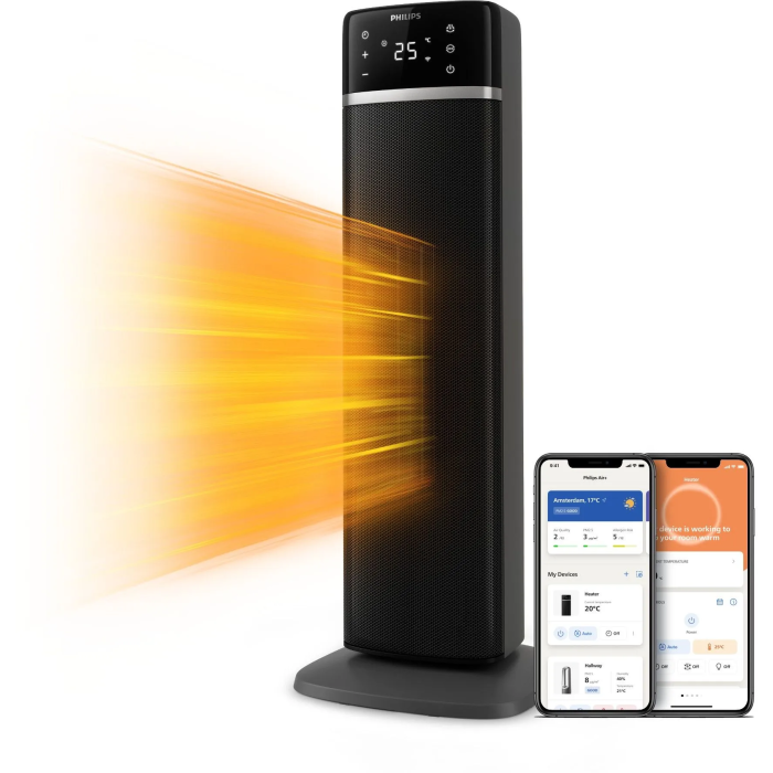 Philips Serie 5000 Calefactor Eléctrico de Columna, 2000 W, Color Gris Oscuro, PHI1702487766358