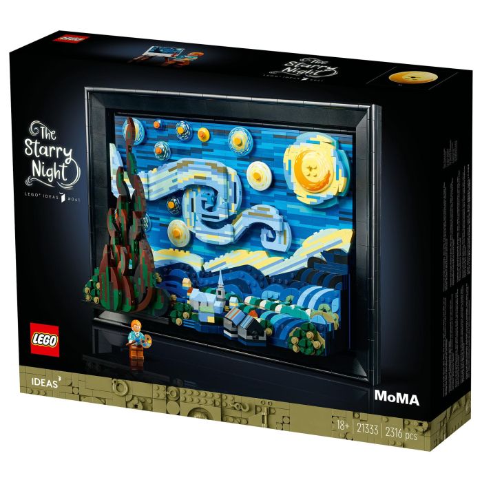 Lego Ideas 21333 Vincent Van Gogh - Lienzo de la Noche Estrellada Lámina Artística 3D - 2316 Piezas 2