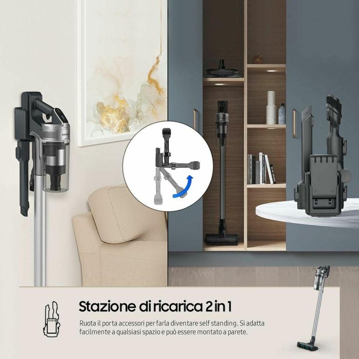 Aspirador Escoba Samsung VS20B75ACR5/WA 550 W 8 Aspirador Escoba Samsung VS20B75ACR5/WA 550 W 8