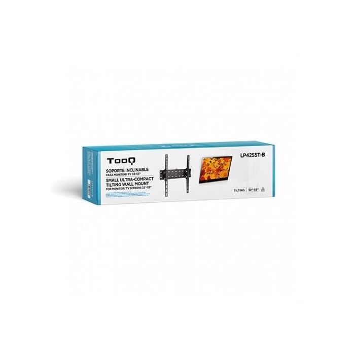TooQ LP4255T-B Soporte de Pared Fijo/Inclinable para TV 32-55" hasta 40kg, Ángulo ±12°, VESA 200-400, Curvo, Negro 5 TooQ LP4255T-B Soporte de Pared Fijo/Inclinable para TV 32-55" hasta 40kg, Ángulo ±12°, VESA 200-400, Curvo, Negro 5