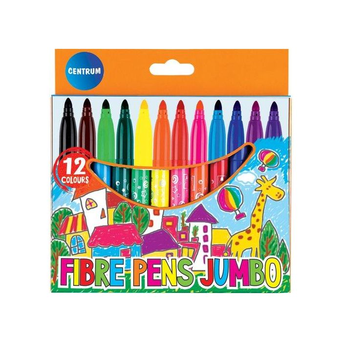 Rotulador Fibra Centrum Magic Jumbo Estuche De 12