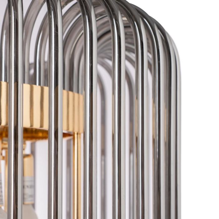 Lámpara Techo Oro-Gris Cristal 49,50 X 49,50 X 40 cm