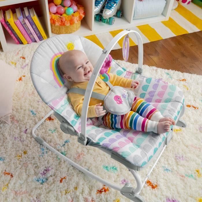 Bright Starts BRI0074451130302 Mecedora evolutiva Rosy Rainbow con vibraciones relajantes, 2 posiciones reclinadas, hasta 36 meses 1 Bright Starts BRI0074451130302 Mecedora evolutiva Rosy Rainbow con vibraciones relajantes, 2 posiciones reclinadas, hasta 36 meses 1