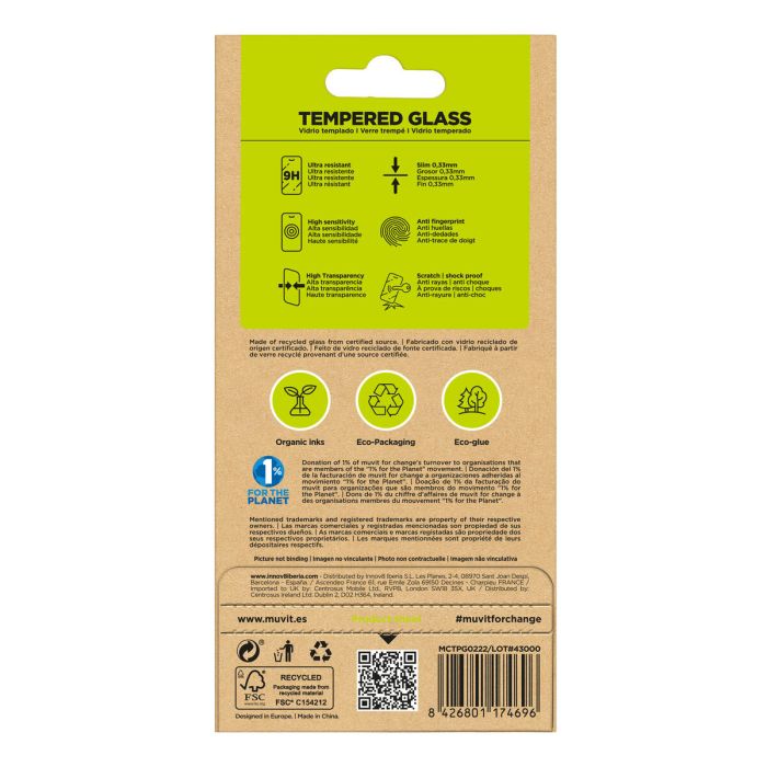 Protector de Pantalla para Móvil Muvit for Change Redmi Note 13 5G 1