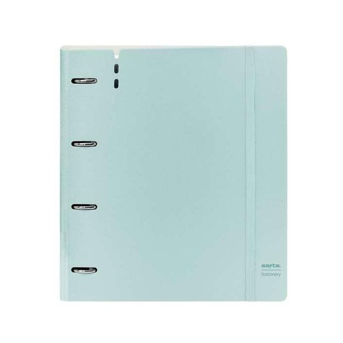 Carpeta Con Recambio Safta Din A4 Cuadro 5 mm Polipropileno Foam 4 Anillas 35 mm Azul Claro Carpeta Con Recambio Safta Din A4 Cuadro 5 mm Polipropileno Foam 4 Anillas 35 mm Azul Claro