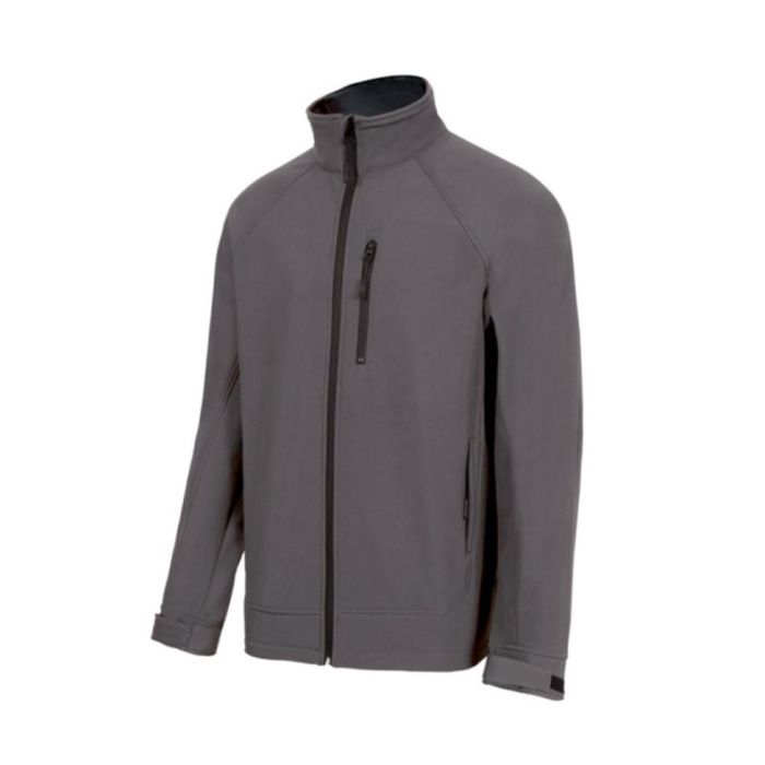 Chaqueta Soft Shell Lessa Puño Velcro Talla M-Xl Color Ropa Gris Claro Talla S Velilla