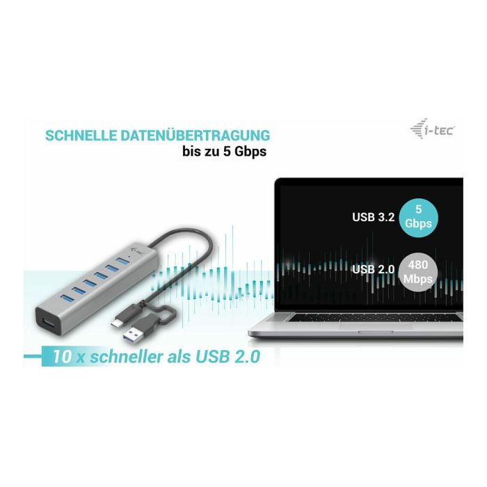 Hub USB i-Tec C31HUBMETAL703