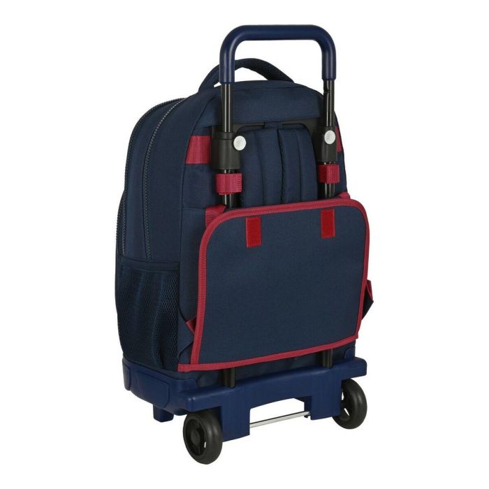 Cartera Escolar Safta Con Carro Mochila Grande Con Ruedas Compact Extraible 330x220x450 mm F.C. Barcelona 3