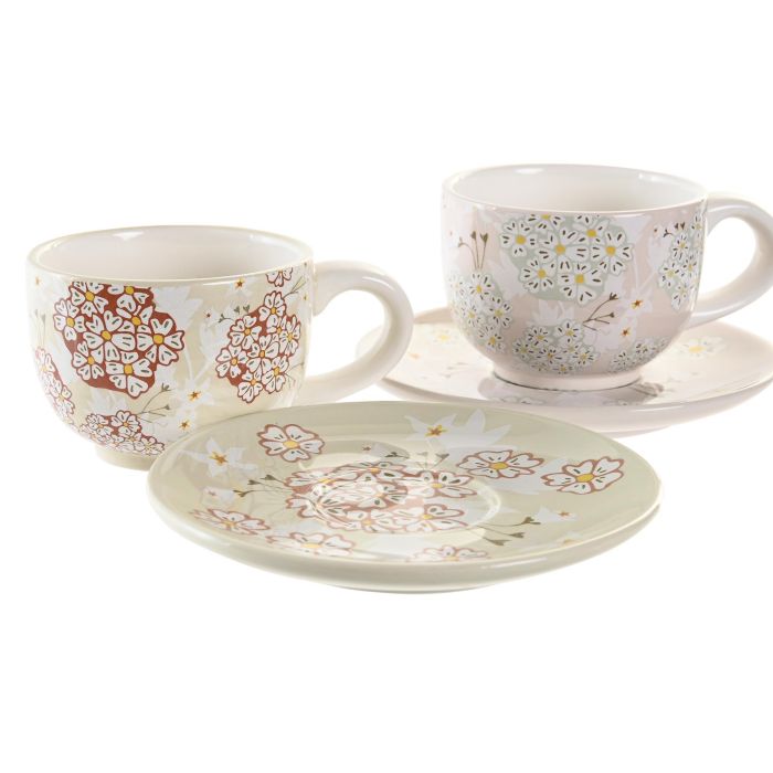 DKD Home Decor Taza Cafe Tradicional Ivy&daisy 2022 Dolomita y Metal Verde Beige 180 ml Set 6 pzs 18 x 20 x 20 cm 2 DKD Home Decor Taza Cafe Tradicional Ivy&daisy 2022 Dolomita y Metal Verde Beige 180 ml Set 6 pzs 18 x 20 x 20 cm 2