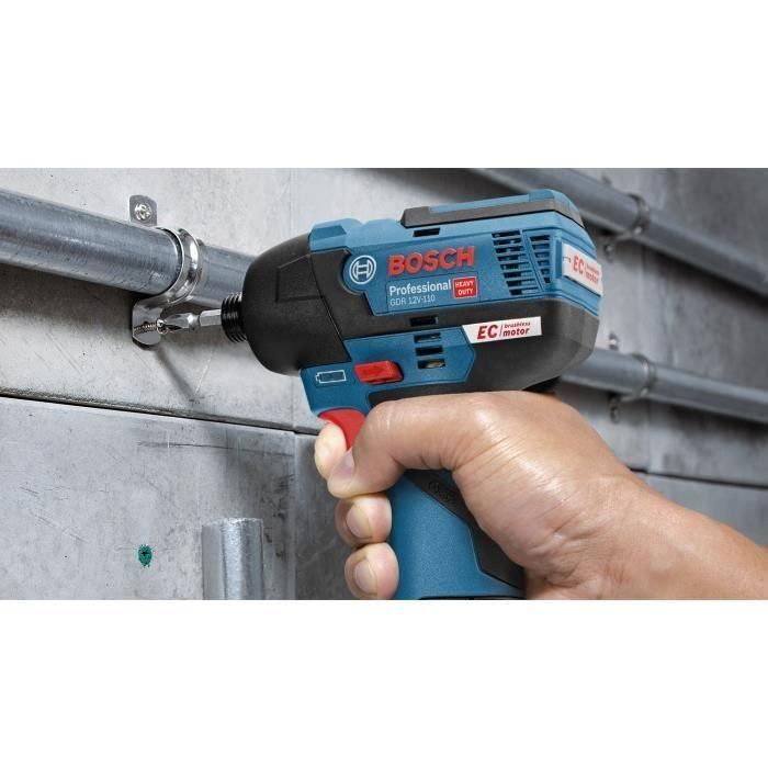 Bosch Professional GDR 12V-110 atornillador de impacto + 2 baterías 3.0Ah en L-BOXX - 06019E0005 2 Bosch Professional GDR 12V-110 atornillador de impacto + 2 baterías 3.0Ah en L-BOXX - 06019E0005 2