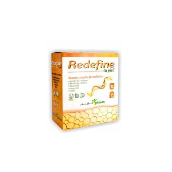 PINISAN Redefine Tu Piel. Complemento alimenticio con colágeno, elastina, ácido hialurónico, vitaminas y minerales. 30 sticks.