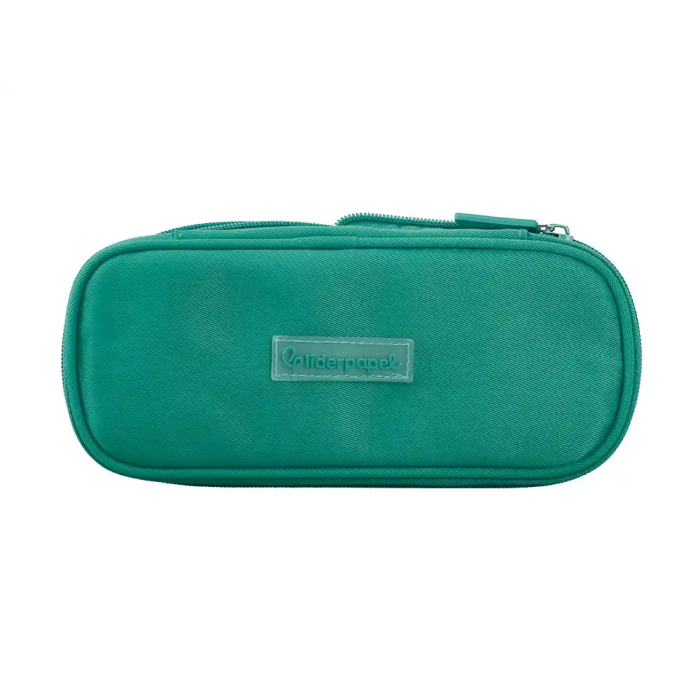 Liderpapel Estuche Portatodo Color Pop con Compartimento Extensible, 2 Cremalleras, Turquesa, 230x60 mm 1