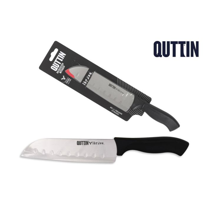 Quttin Cuchillo Santoku Cocina con Alveolado 17 cm Kasual (24 Unidades) 0 Quttin Cuchillo Santoku Cocina con Alveolado 17 cm Kasual (24 Unidades) 0