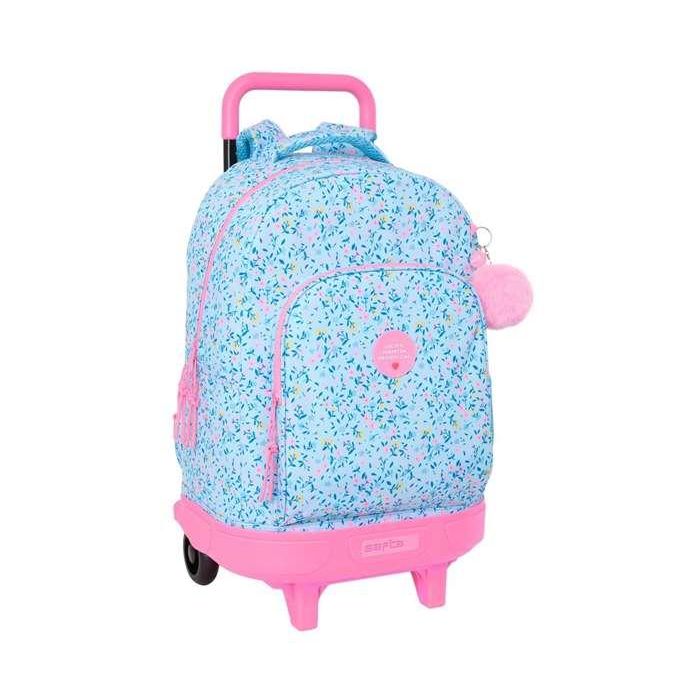 Mochila Safta Grande Con Ruedas Compact Extraible Vicky Martin Berrocal Paraiso 270x220x100 mm Mochila Safta Grande Con Ruedas Compact Extraible Vicky Martin Berrocal Paraiso 270x220x100 mm
