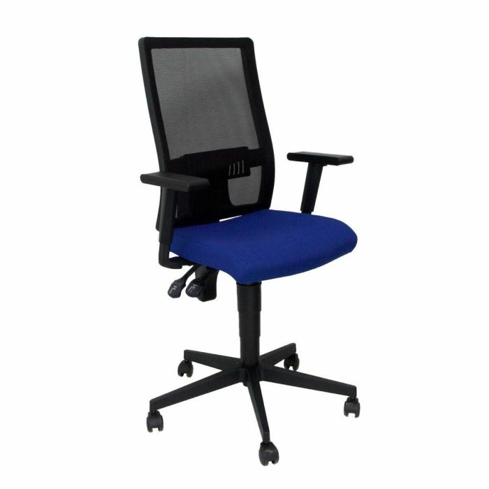 Piqueras Y Crespo Silla Povedilla Giratoria Cp Brazos-R Respaldo De Malla Negro Y Asiento Bali Azul Piqueras Y Crespo Silla Povedilla Giratoria Cp Brazos-R Respaldo De Malla Negro Y Asiento Bali Azul