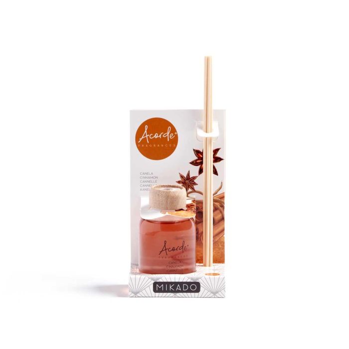 Mikado 50 ml con varilla canela - Acorde, vidrio, madera, 7x17x5 cm (12 Unidades) 3 Mikado 50 ml con varilla canela - Acorde, vidrio, madera, 7x17x5 cm (12 Unidades) 3