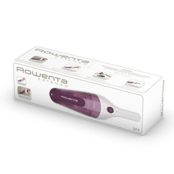 Aspirador de mano ROWENTA Extenso AC232001 - Sin cable, Autonomía 10 min, Depósito de polvo 350 ml 4 Aspirador de mano ROWENTA Extenso AC232001 - Sin cable, Autonomía 10 min, Depósito de polvo 350 ml 4