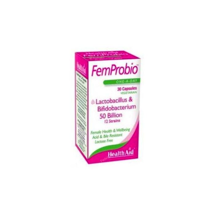 Health Aid Femprobio 50.000 Millones Flora Vaginal e Inmunitaria 30 Vcap