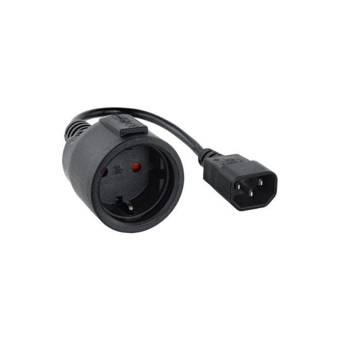NANOCABLE CABLE ADAPTADOR C14/M a CEE7/H, 16A, 50 CM 1 NANOCABLE CABLE ADAPTADOR C14/M a CEE7/H, 16A, 50 CM 1