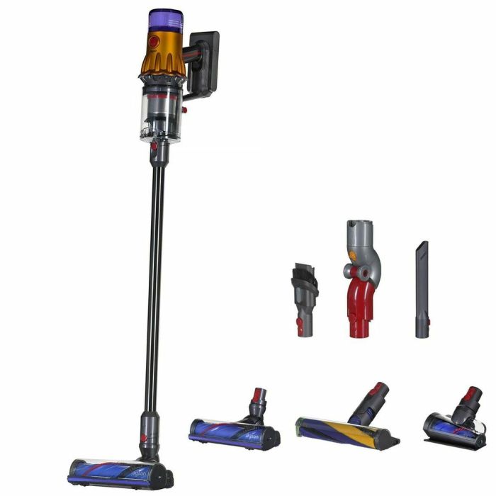 Dyson V12 Detect Slim Absolute Aspiradora Escoba Sin Bolsa Ciclónica Níquel Amarillo 0,35L 60min 545W 37
