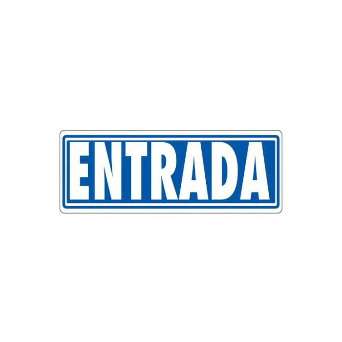 Archivo 2000 Señal "Entrada Sin Indicador" 175x65 Pvc Gris