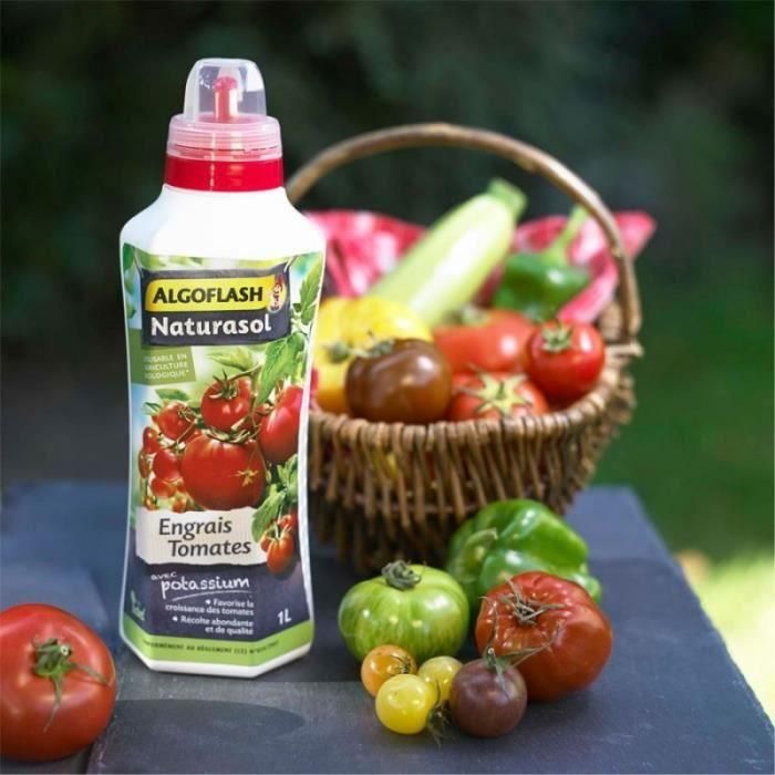 Algoflash Naturasol Fertilizante Líquido para Tomates 1 L Natural y Ecológico 1