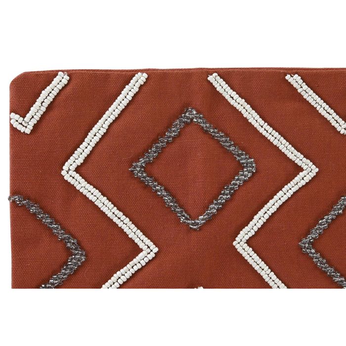 Funda de cojín DKD Home Decor 60 x 1 x 40 cm Terracota Geométrico 1